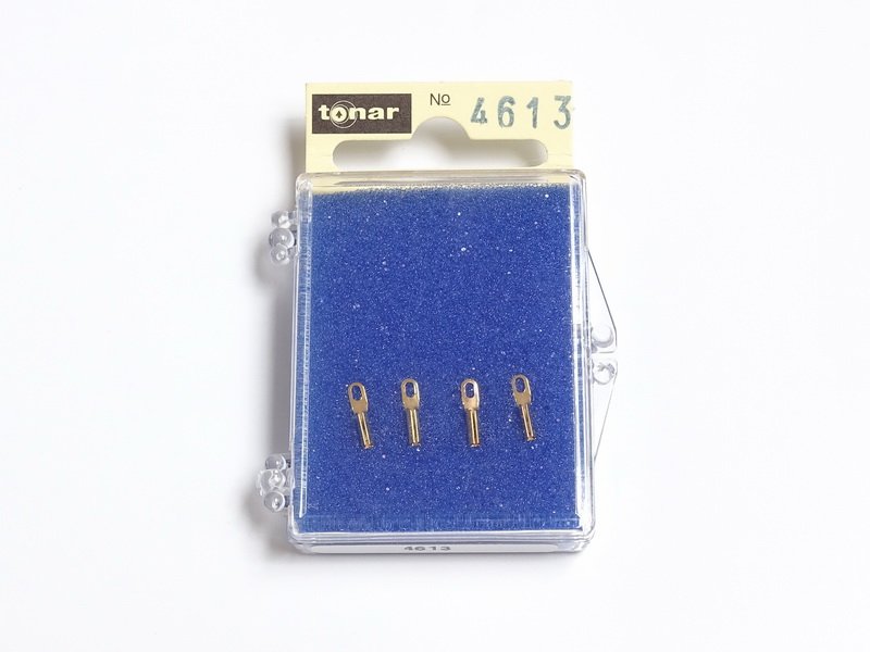 Конектори для з'єднання кабелю фоно з картриджем Tonar Gold Plate Terminal PIN Plugs art 4613