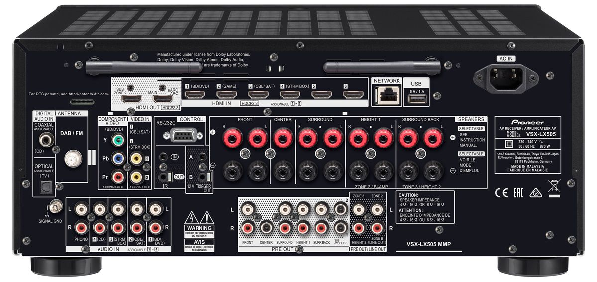 AV Ресивер Pioneer VSX-LX505 Black