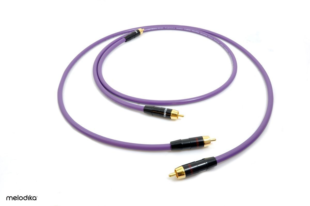 Міжблочний кабель Melodika Purple MD2R15 Interconnect Cable 2xRCA-2xRCA 1,5m