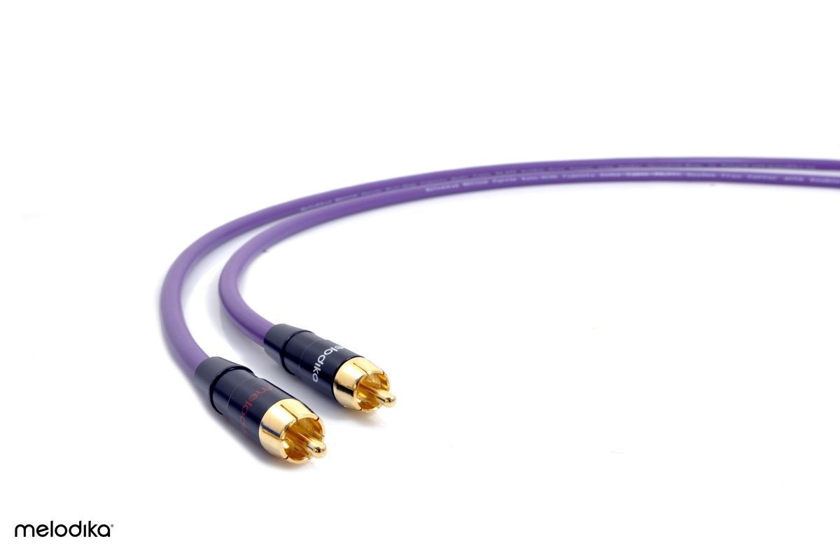 Міжблочний кабель Melodika Purple MD2R15 Interconnect Cable 2xRCA-2xRCA 1,5m