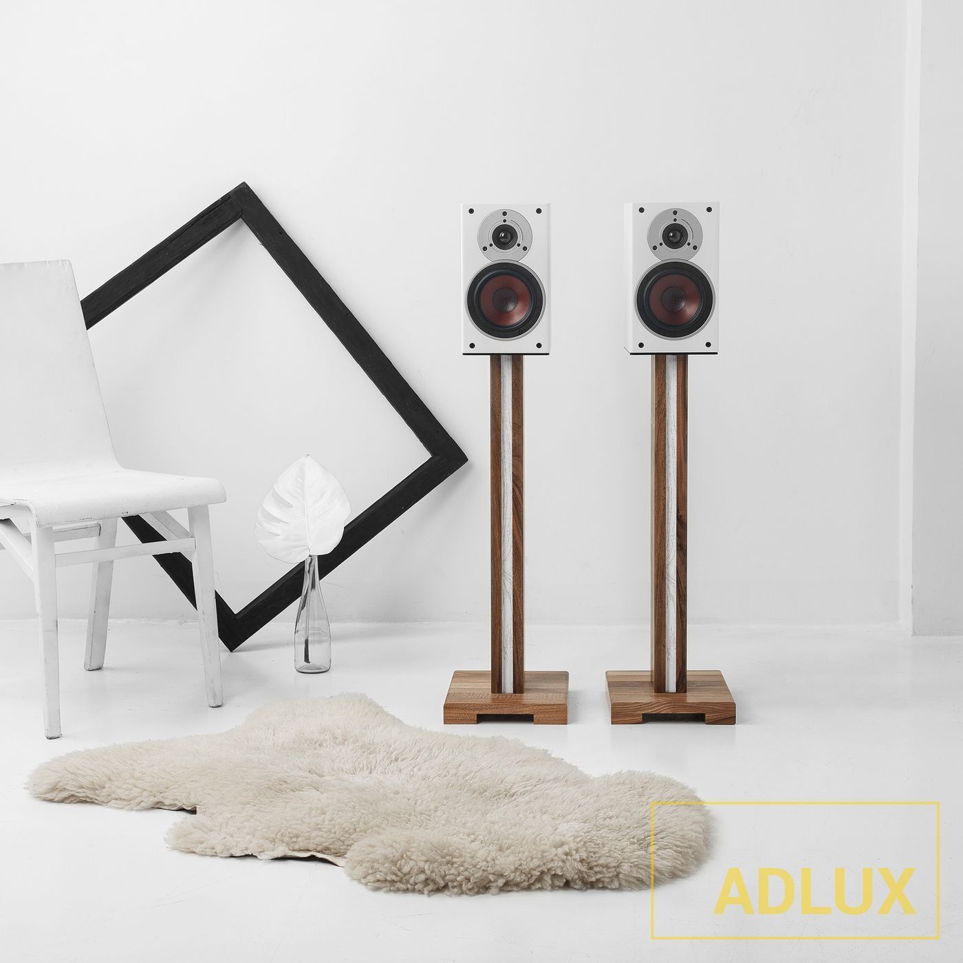 Стойки под акустику ADLUX BASE SS-1-W-B Walnut-Black