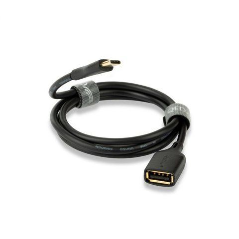 Кабель QED CONNECT USB C(M)-A(F) 0.75M (QE8194)
