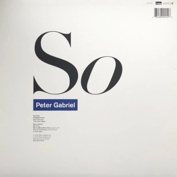 Виниловая пластинка Peter Gabriel: So