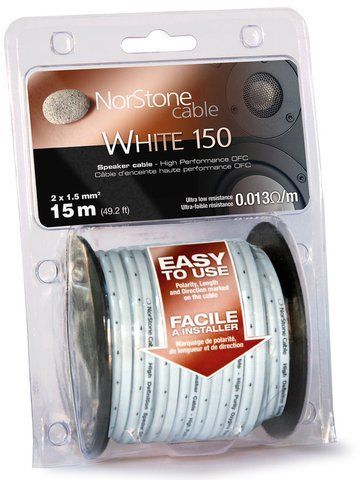 Акустичний кабель Norstone W150 2x1.5mm&sup2; white 15m