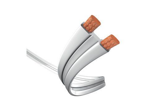 Акустический кабель Inakustik Premium LS-Kabel Flat 2 x 2,5 mm&sup2; white 130m