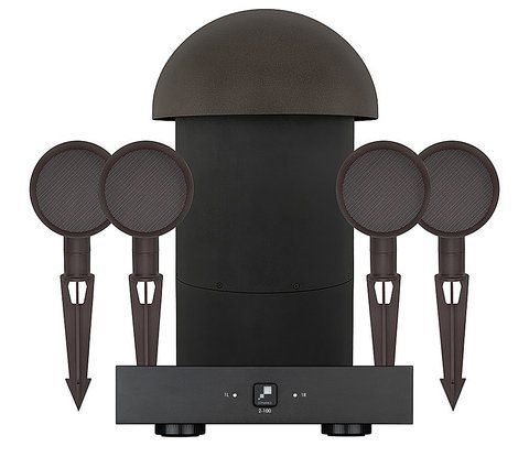 Комплект Ландшафтної акустики із підсилювачем Sonance Patio Series 4.1 W/SR 2-100