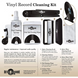 Комплект для чистки виниловых пластинок Retro Musique Vinyl Record Cleaning Kit In Round Tin