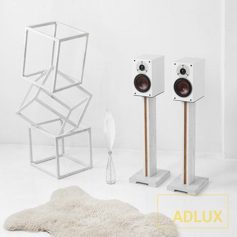 Стойки под акустику ADLUX BASE SS-1-Wh-W White-Walnut