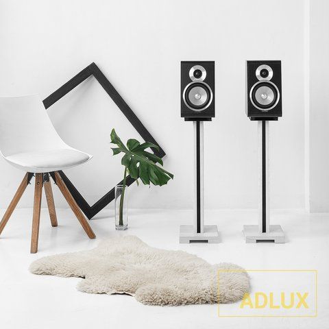 Стойки под акустику ADLUX BASE SS-1-Wh-B White-Black