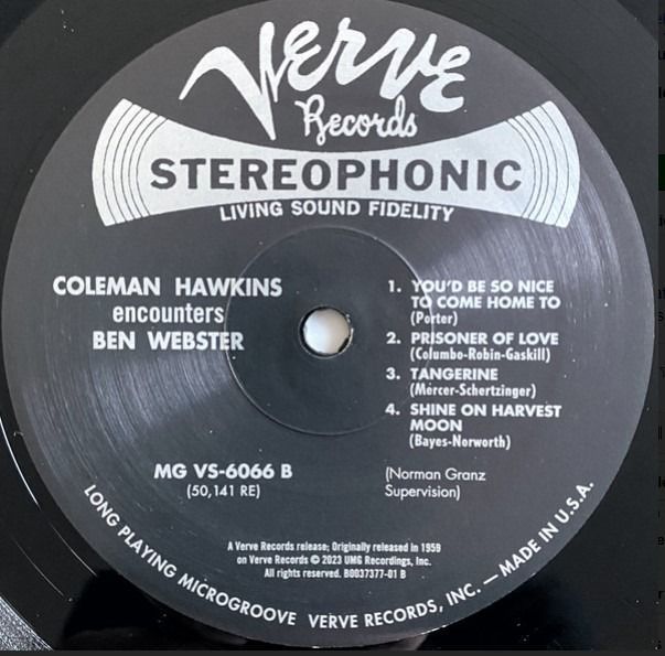 Вінілова платівка Coleman Hawkins Encounters Ben Webster (Verve Acoustic Saund Series)