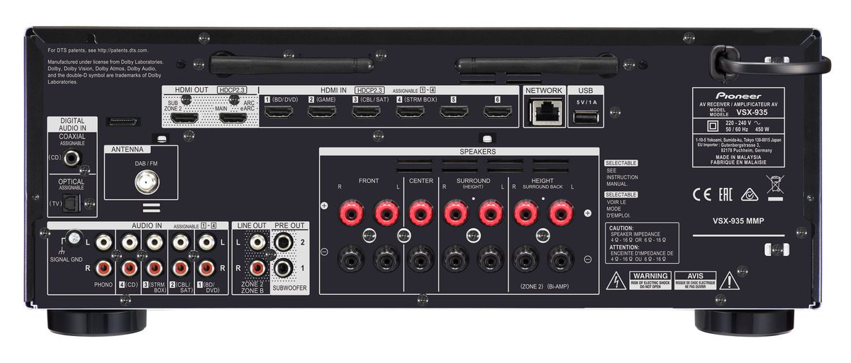 AV Ресівер Pioneer VSX-935 Silver