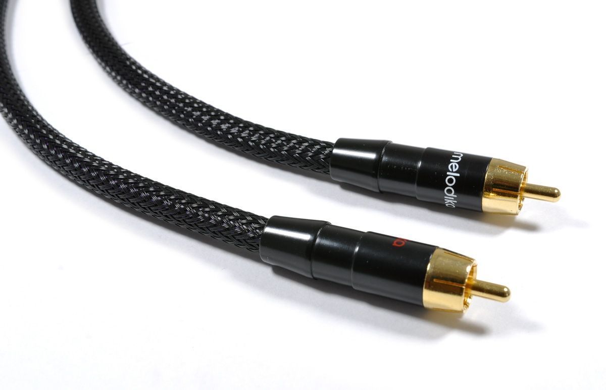 Міжблочний кабель Melodika Purple MD2RD05 Black Edition 2xRCA-2x RCA directional cable 0,5m