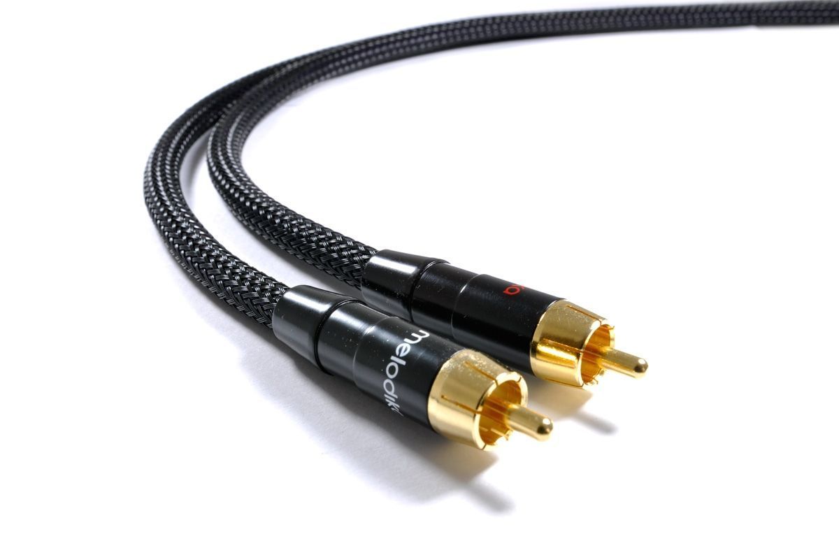 Міжблочний кабель Melodika Purple MD2RD05 Black Edition 2xRCA-2x RCA directional cable 0,5m