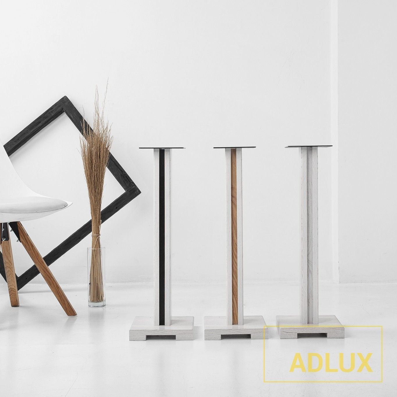 Стойки под акустику ADLUX BASE SS-1-Wh-Wh White-White