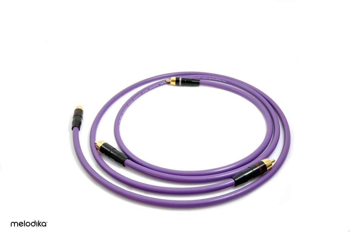 Міжблочний кабель Melodika Purple MD2R05 Cable 2xRCA-2xRCA 0,5m