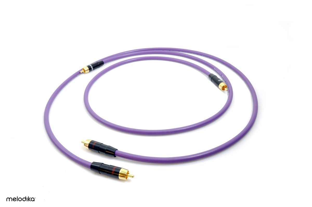 Міжблочний кабель Melodika Purple MD2R05 Cable 2xRCA-2xRCA 0,5m