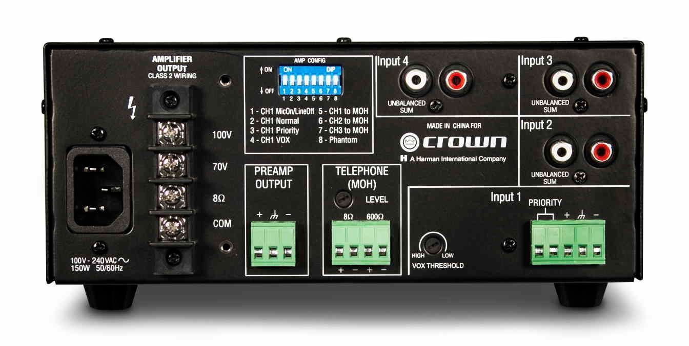 Підсилювач потужності з зональним мікшером Crown 160MA