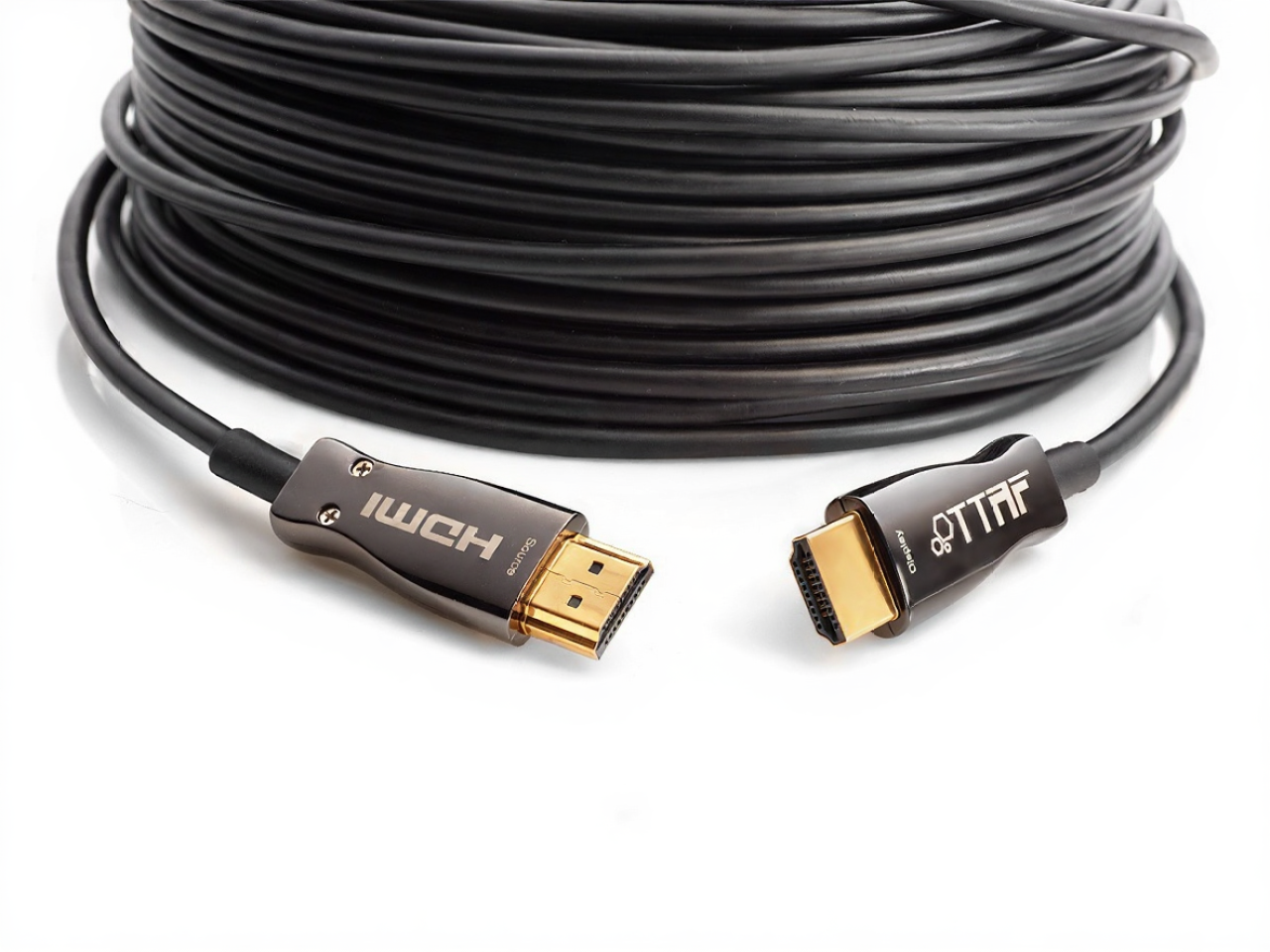 HDMI кабель TTAF HDMI 2.0 18 Gbs AOC Cable 24K Gold 40m