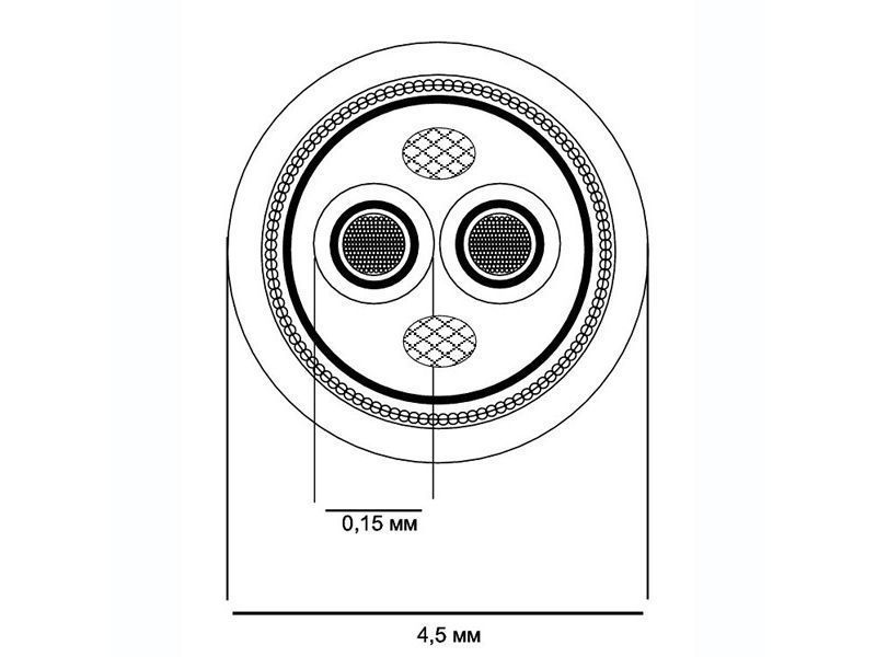 Фонокабель Van den Hul D-501 HYBRID TAC-RCA 1.5 meter