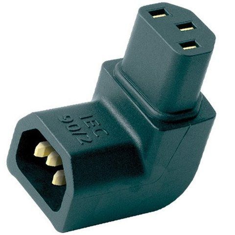 AUDIOQUEST Adaptor IEC-90&deg;/2 Right-Angle Adapter