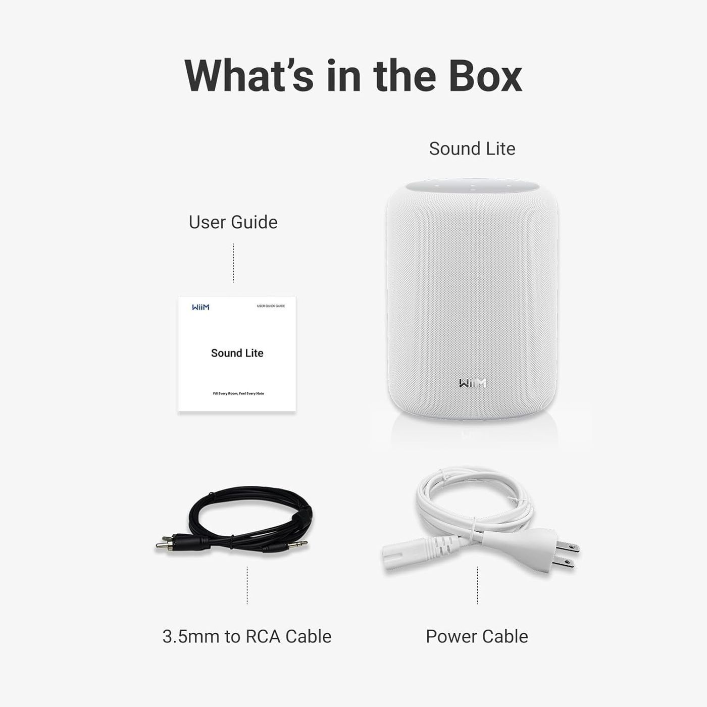 Бездротова акустика WiiM Sound Lite White