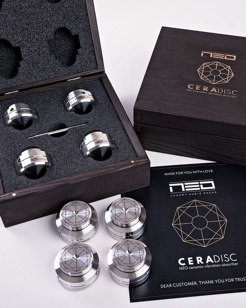 Антивібраційні підставки NEO Ceradisc 45 set of 4 Stainless Steel