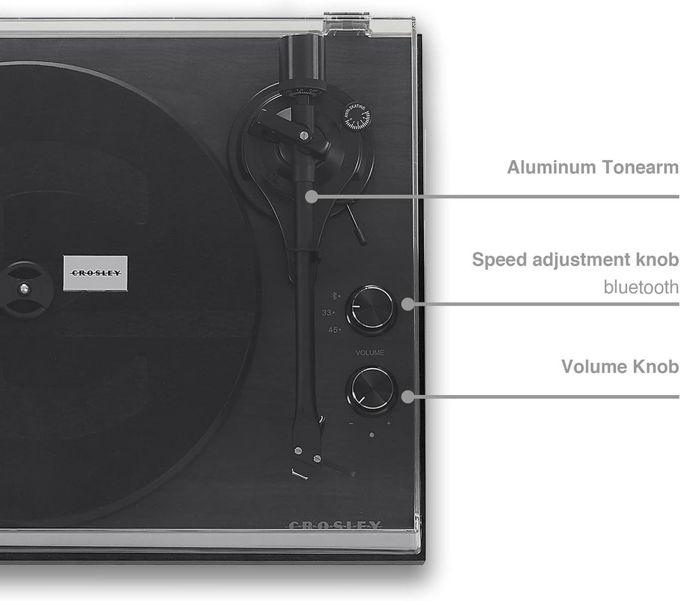 Система с колонками Crosley C62 Black (C62C-BK4)