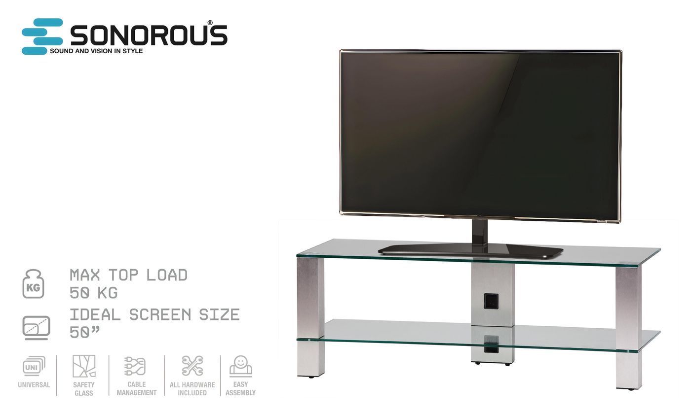 Тумба под телевизор Sonorous PL 3410-C-INX