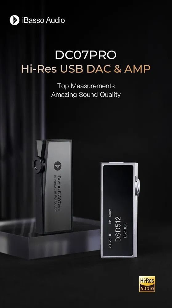 ЦАП-Підсилювач для навушників iBasso DC07PRO Silver