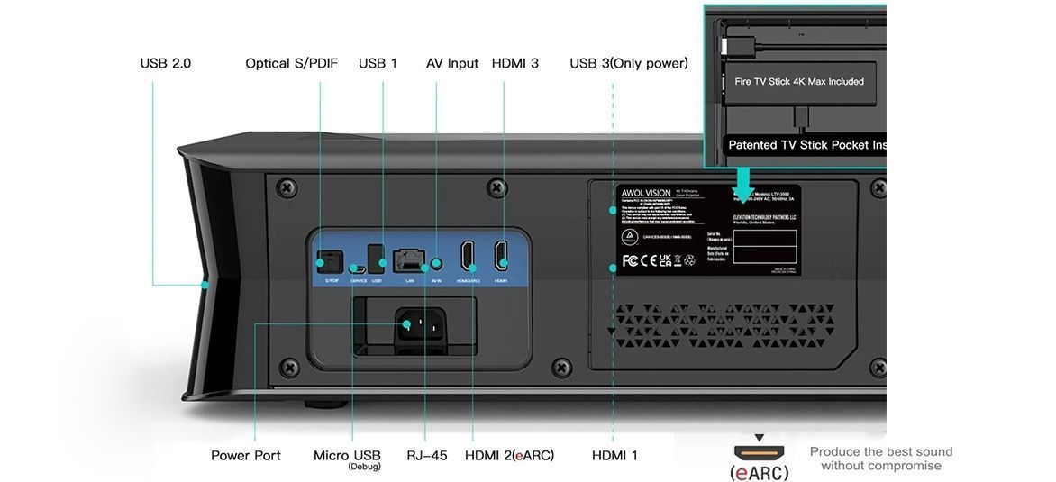 Проектор 4K AWOL LTV-3500 Pro