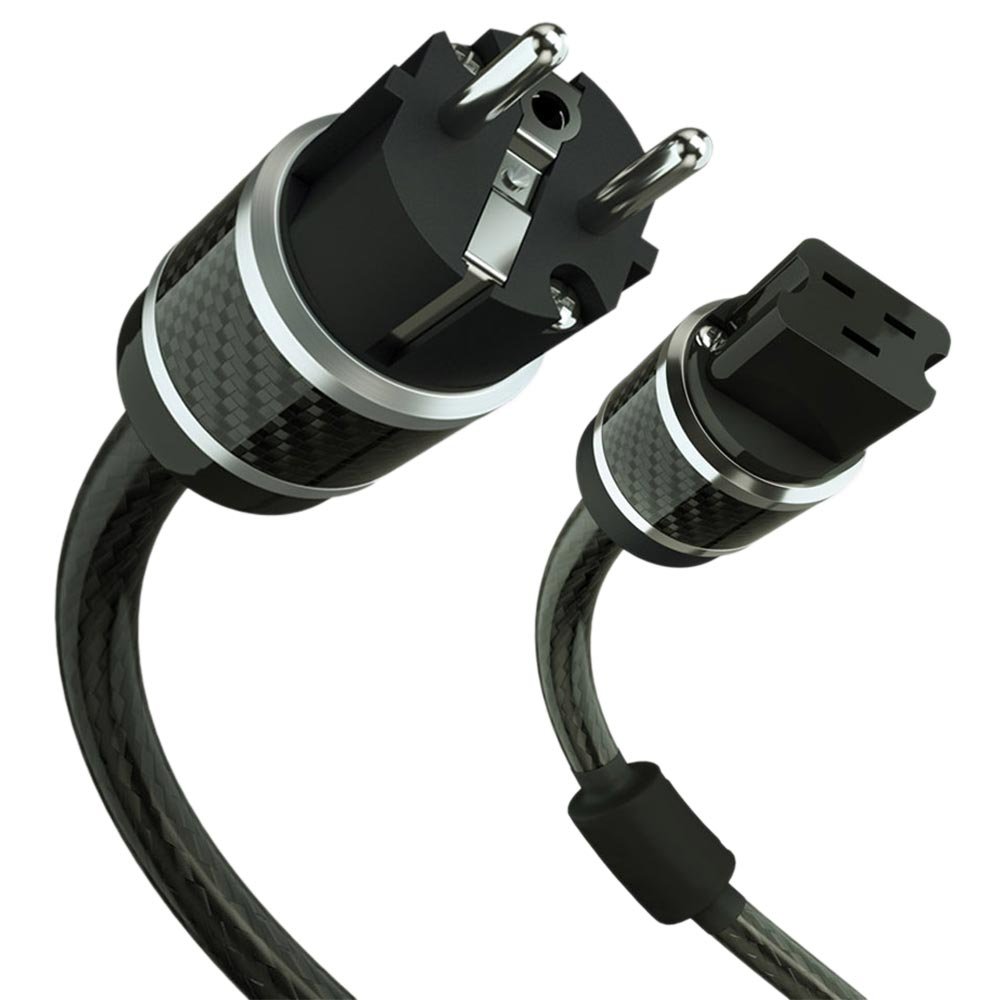 Сетевой кабель T+A Power Three (Carbon) 1.0 C19 HD
