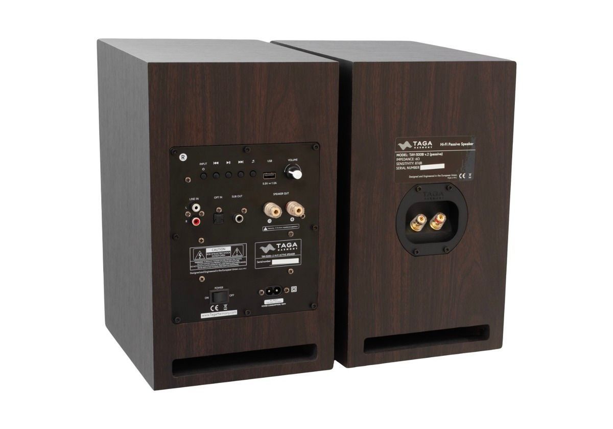 Активна полична акустика Taga Harmony TAV-500B v.2 Walnut