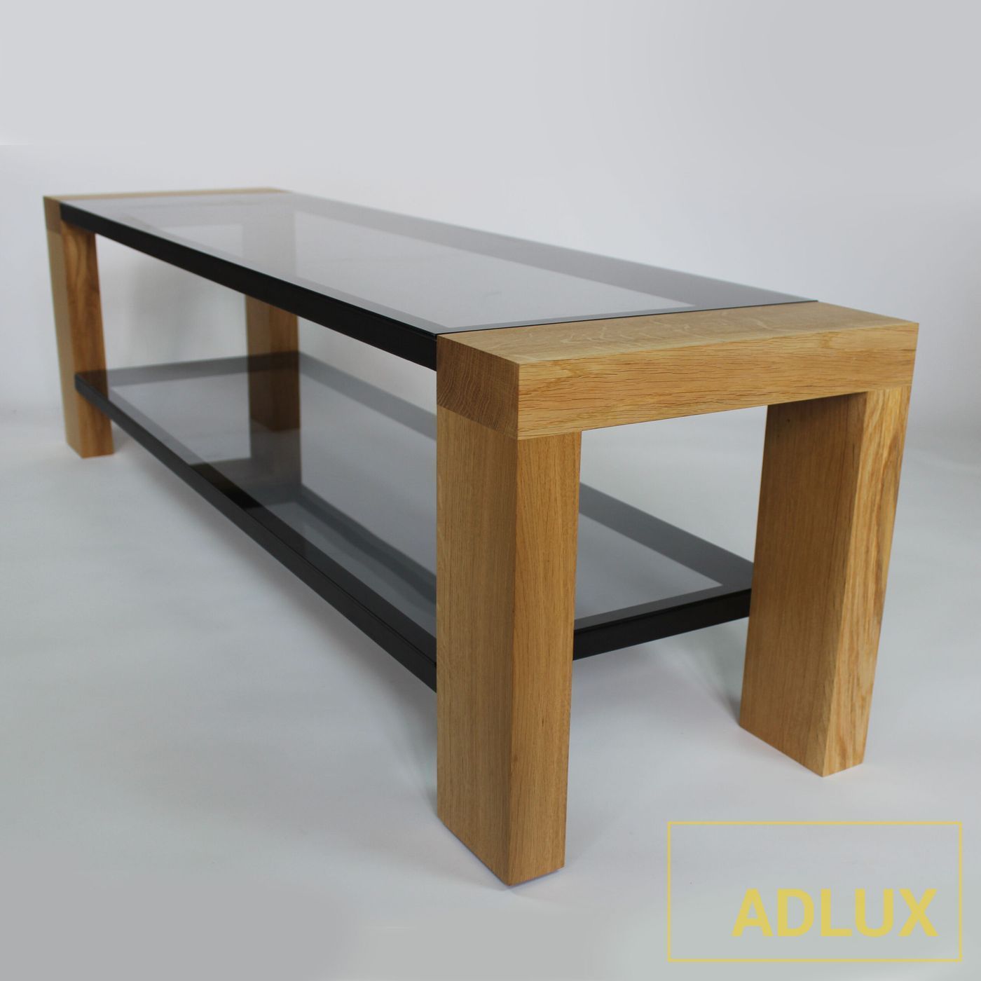Тумба под TV ADLUX DUET TV-2-1500-400-A-SG Ash-Satin Glass