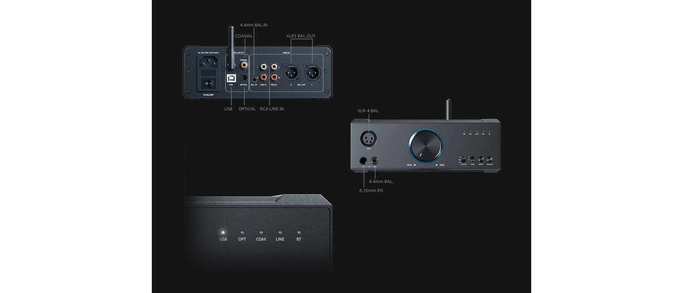 ЦАП-Усилитель для наушников FiiO K9 AKM Black