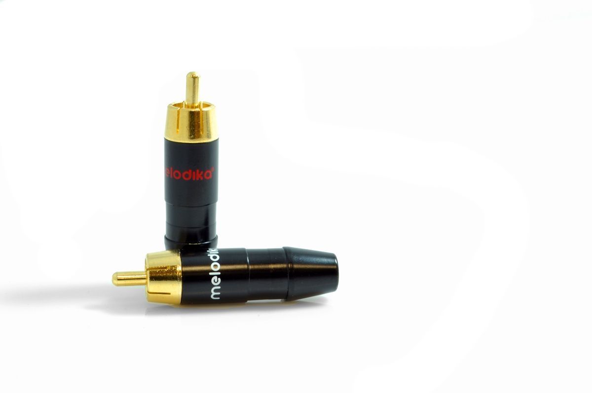 Разъемы Melodika MDRCA28 RCA plugs for 8 mm cable Set of 2 pcs
