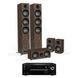 Домашній кінотеатр Onkyo TX-SR494 DAB Black+Jamo S 809 HCS Walnut