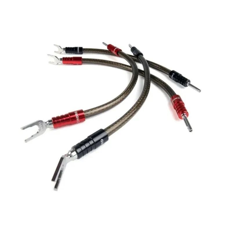 Акустичні перемички CHORD Epic Links ChordOhmic Banana to Spade x 4 - 28cm Tip to Tip