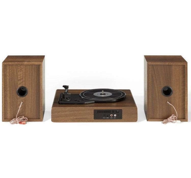 Виниловая музыкальная система Crosley Alto Shelf System Walnut