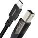 Кабель AUDIOQUEST hd 0.75m, USB 2.0 Diamond C > B
