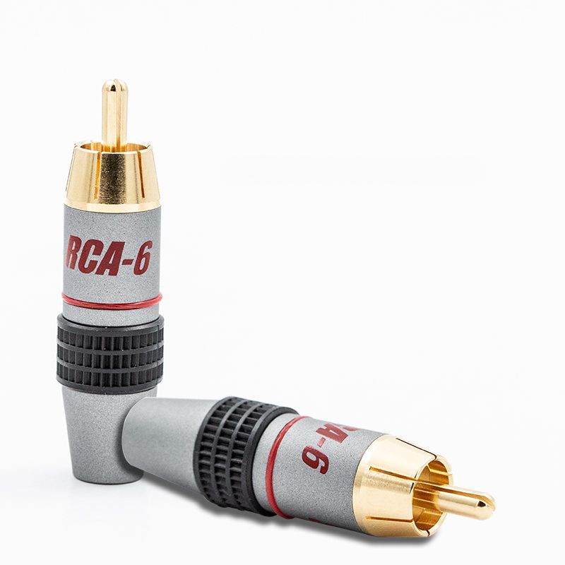 Роз'єм Supra RCA-6 PLUG RED BULK