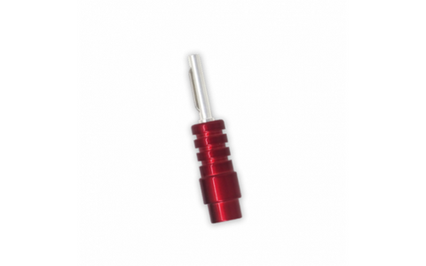 Роз'єм CHORD ChordOhmic Silver Banana SHORT CRIMP & Red ABS Cap