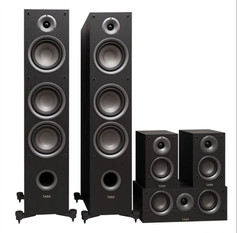 Комплект акустики Taga Harmony TAV-807 Set 5.0 (807F+807S+807C) Black