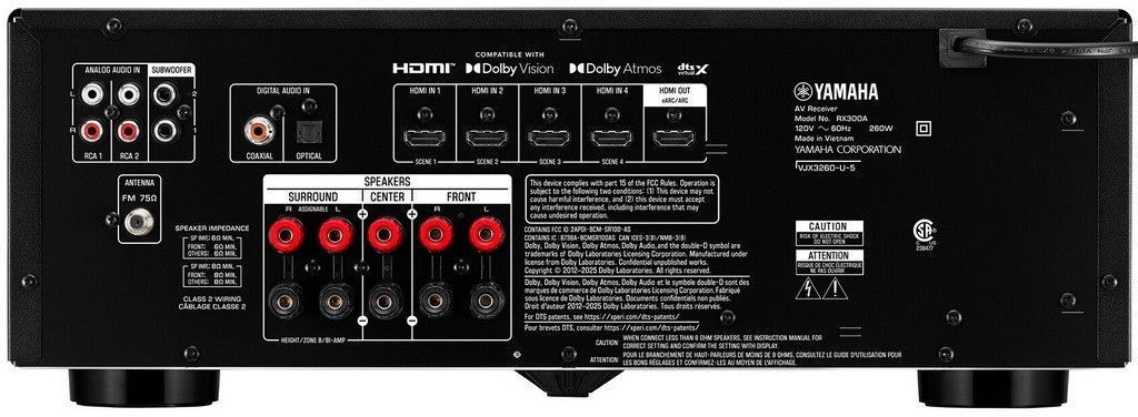 AV Ресивер Yamaha RX300A Black
