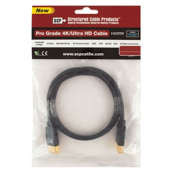 HDMI Кабель SCP 944E-10 4K ULTRA HD HDMI CABLE 3m