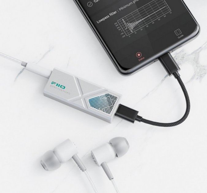 ЦАП із підсилювачем для навушників FiiO KA13 Silver