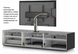 Тумба под телевизор Sonorous STA 161I-WHT-WHT-BS