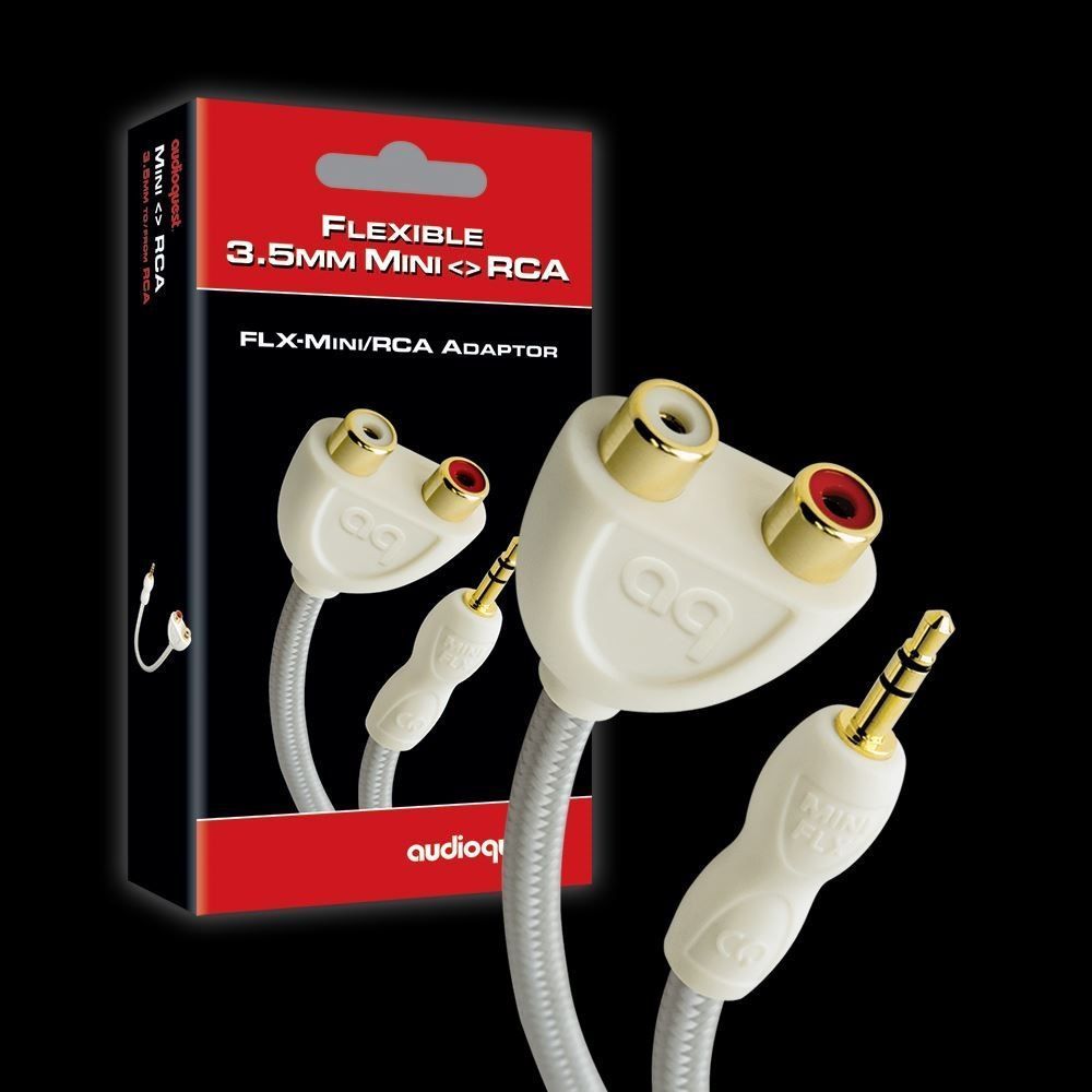 AUDIOQUEST Splitter FLX-Mini/RCA Adaptor(Male Stereo 3.5mm. 2xFemale RCA)