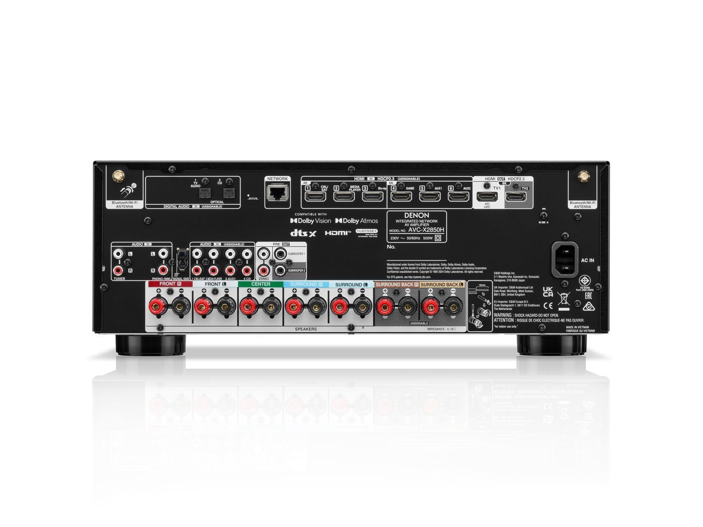 AV Ресівер Denon AVC-X2850H 8K Black