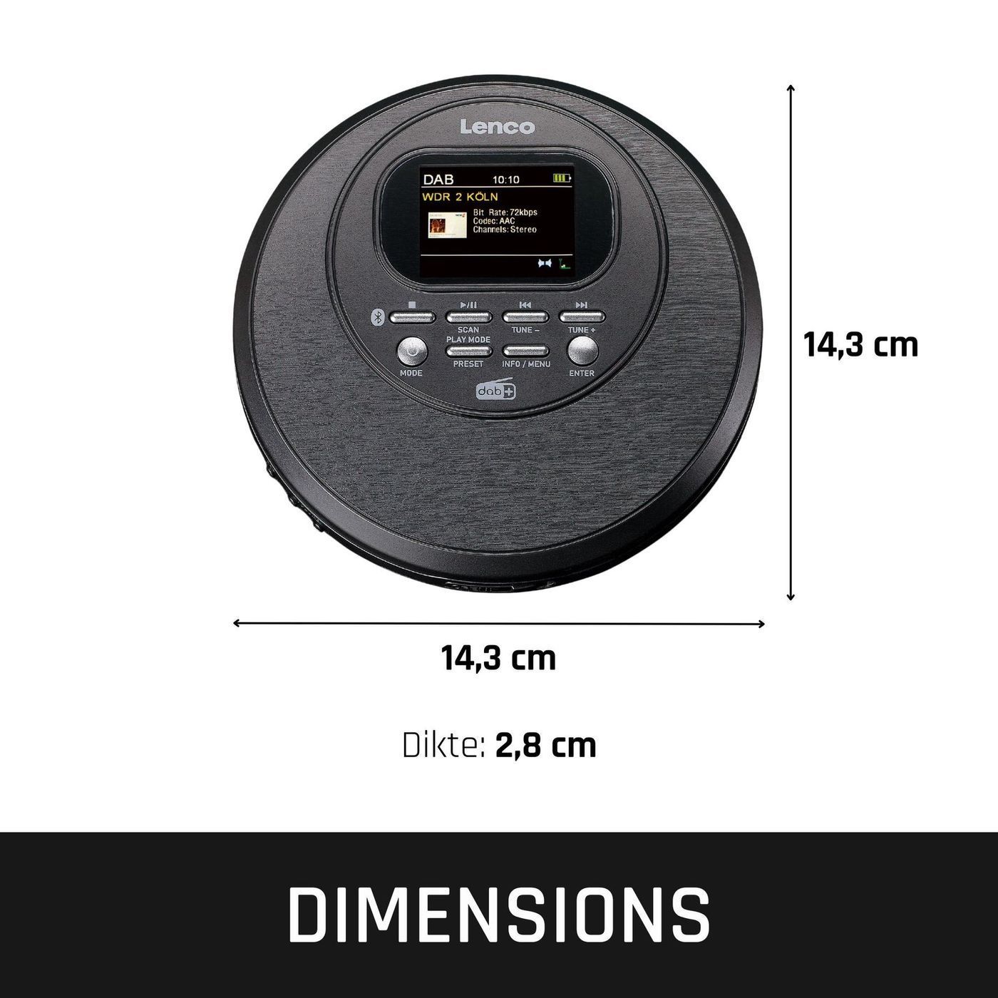 CD-плеер Lenco CD-500BK Black