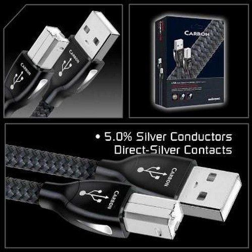 Кабель AUDIOQUEST HD 1.5m, USB CARBON A > B